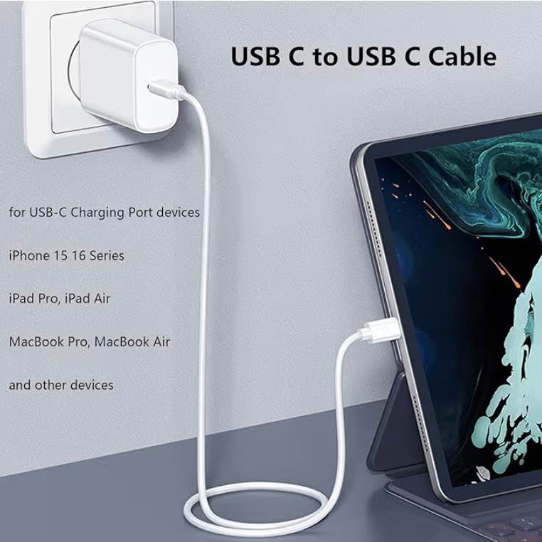 USB-C Fast Charging Cable ⚡ Strong Braided 1M –