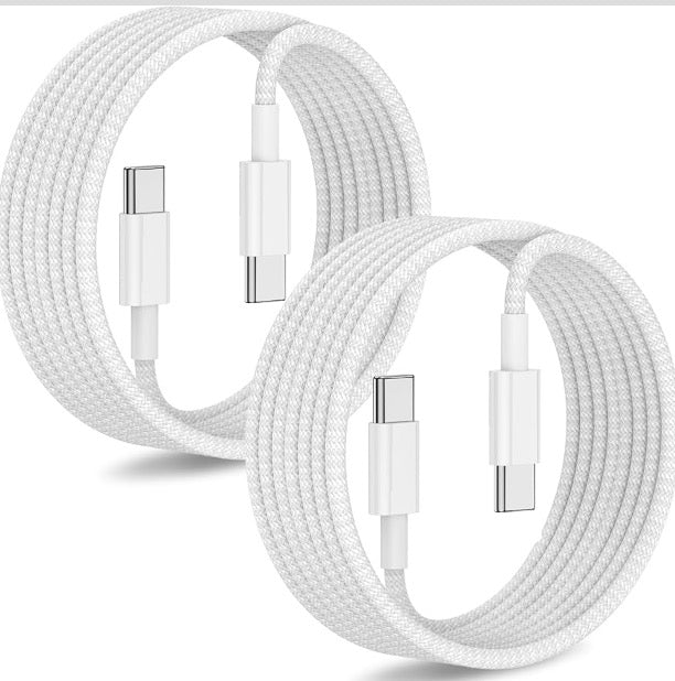 🔌 USB-C to USB-C Fast Charging Cable 2M (6.6 ft) – Durable Charging & Data Cable